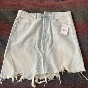 Free People Jean Skirt